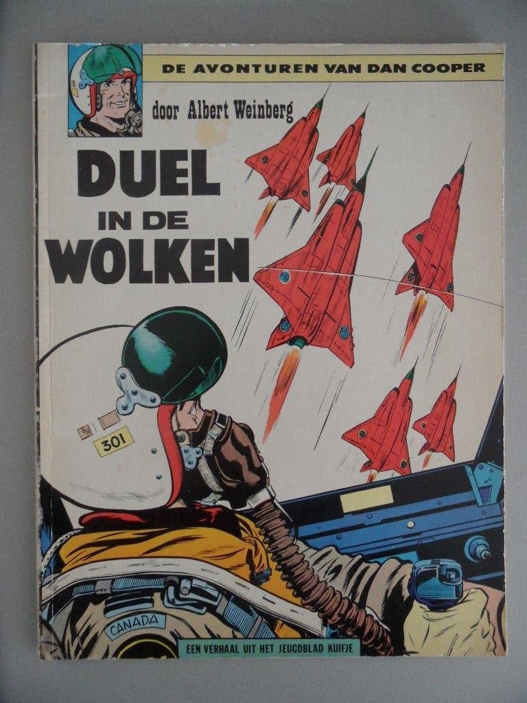 Dan Cooper. Nr 5 Duel in de Lucht . 1963. Van der Hout & CO, Boeken, Eén stripboek, Ophalen of Verzenden, Gelezen