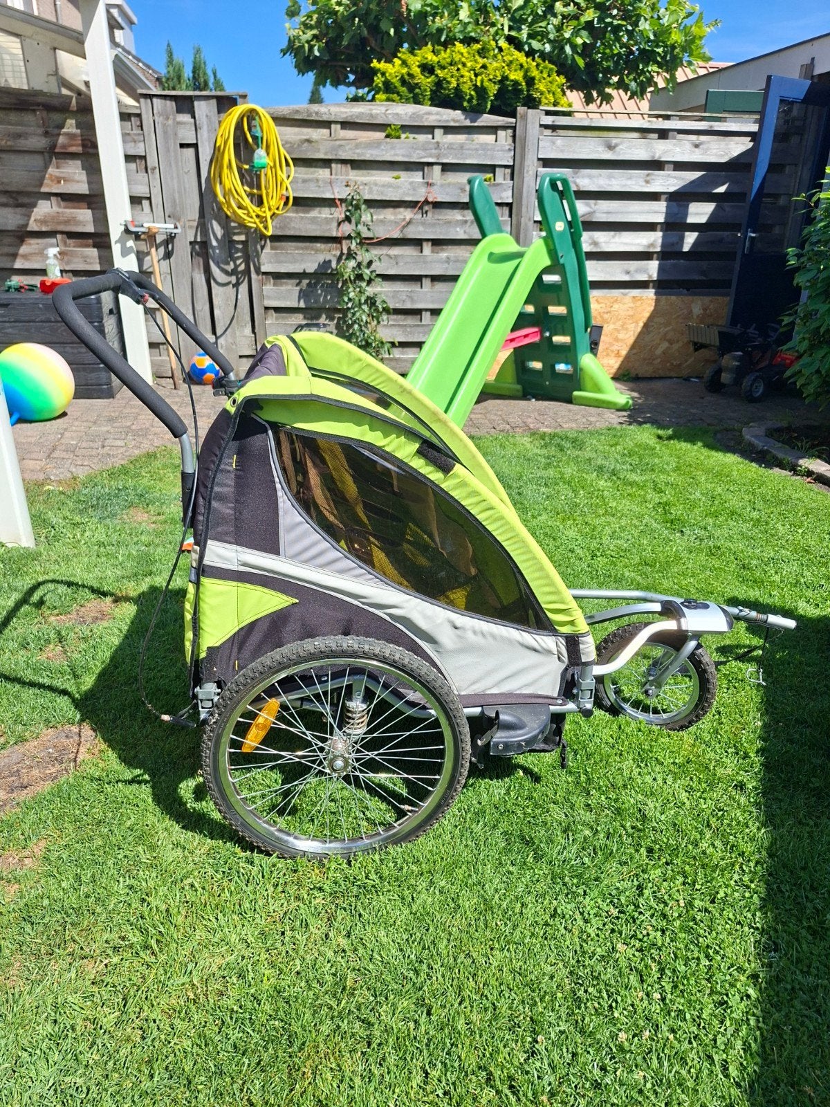 fietskar 2-in-1, Ophalen, Gebruikt, Onbekend, Vering