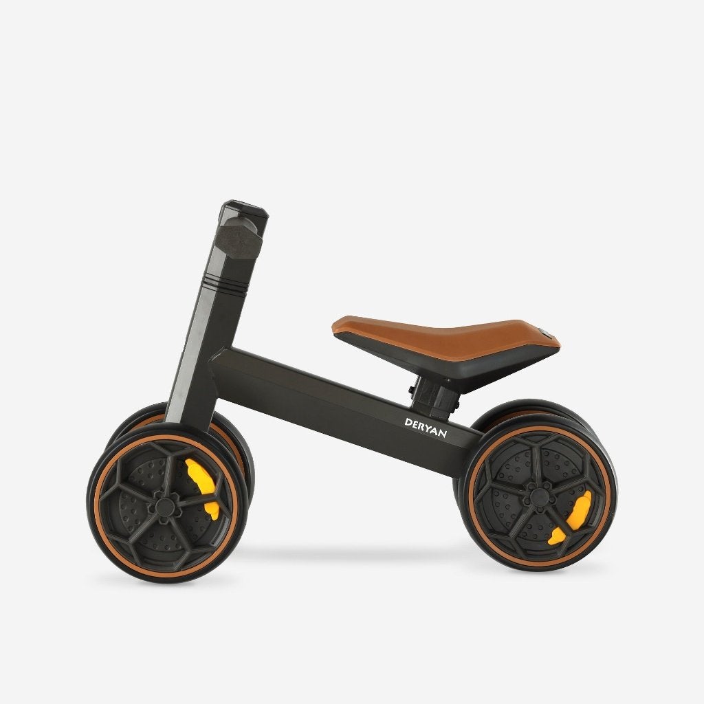 DERYAN Dex loopfiets zwart | Vier wielen, tot 20 kg, Ophalen, Loopfiets, Zo goed als nieuw, Marithaime 8, 6662 WD Elst, Nederland
