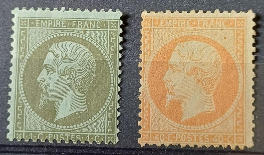 Frankrijk 1862 / Michel 18 + 22 / CW €1.570!!, Ophalen of Verzenden