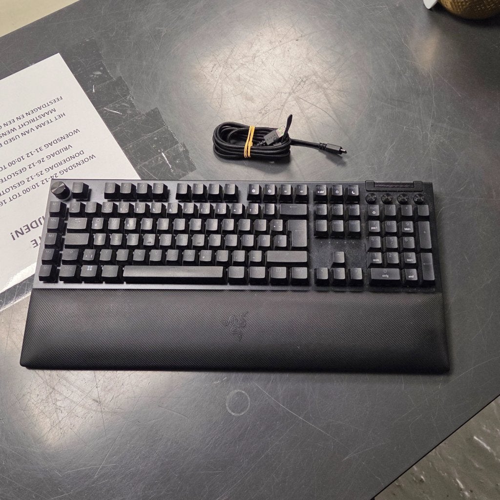Razer BlackWidow V4 Pro Mechanisch Toetsenbord Green, Computers en Software, Toetsenborden, Razer, Zo goed als nieuw, Support@razer.com
