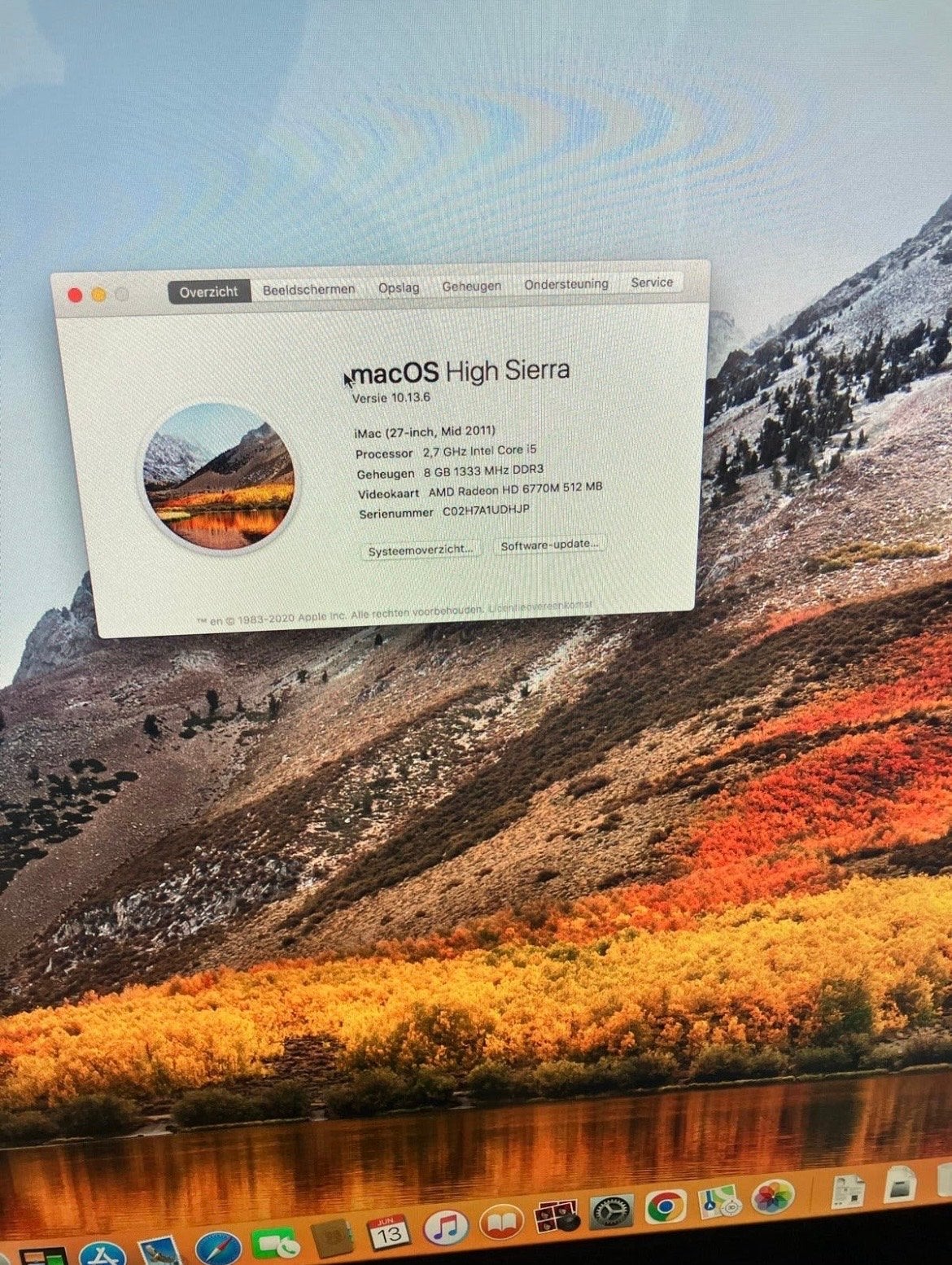 iMac 27 inch uit 2011 - Nette staat, Computers en Software, Apple Desktops, Zo goed als nieuw, iMac, 2 tot 3 Ghz, 8 GB, Ophalen