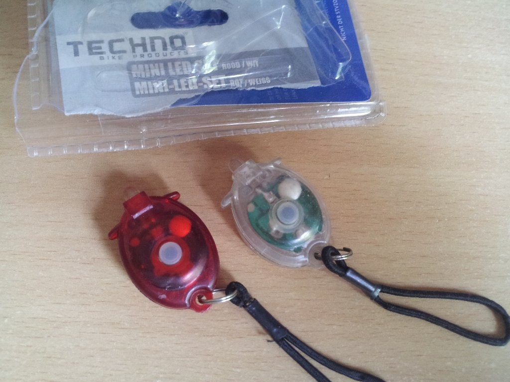 set fietslampjes, Verzenden, Gebruikt, Batterij, Verlichtingsset