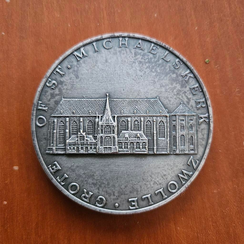 Herdenkingspenning Grote Kerk Zwolle Restauratie, Ophalen of Verzenden