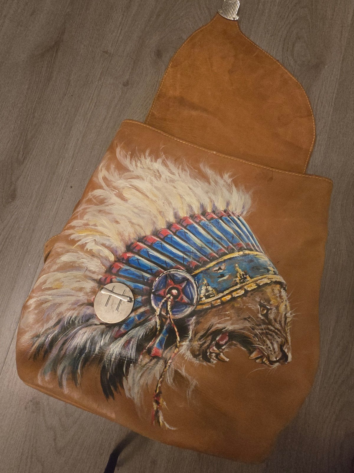 aparte leten rugtas handpainted backpack rugzak, Ophalen, Overige merken