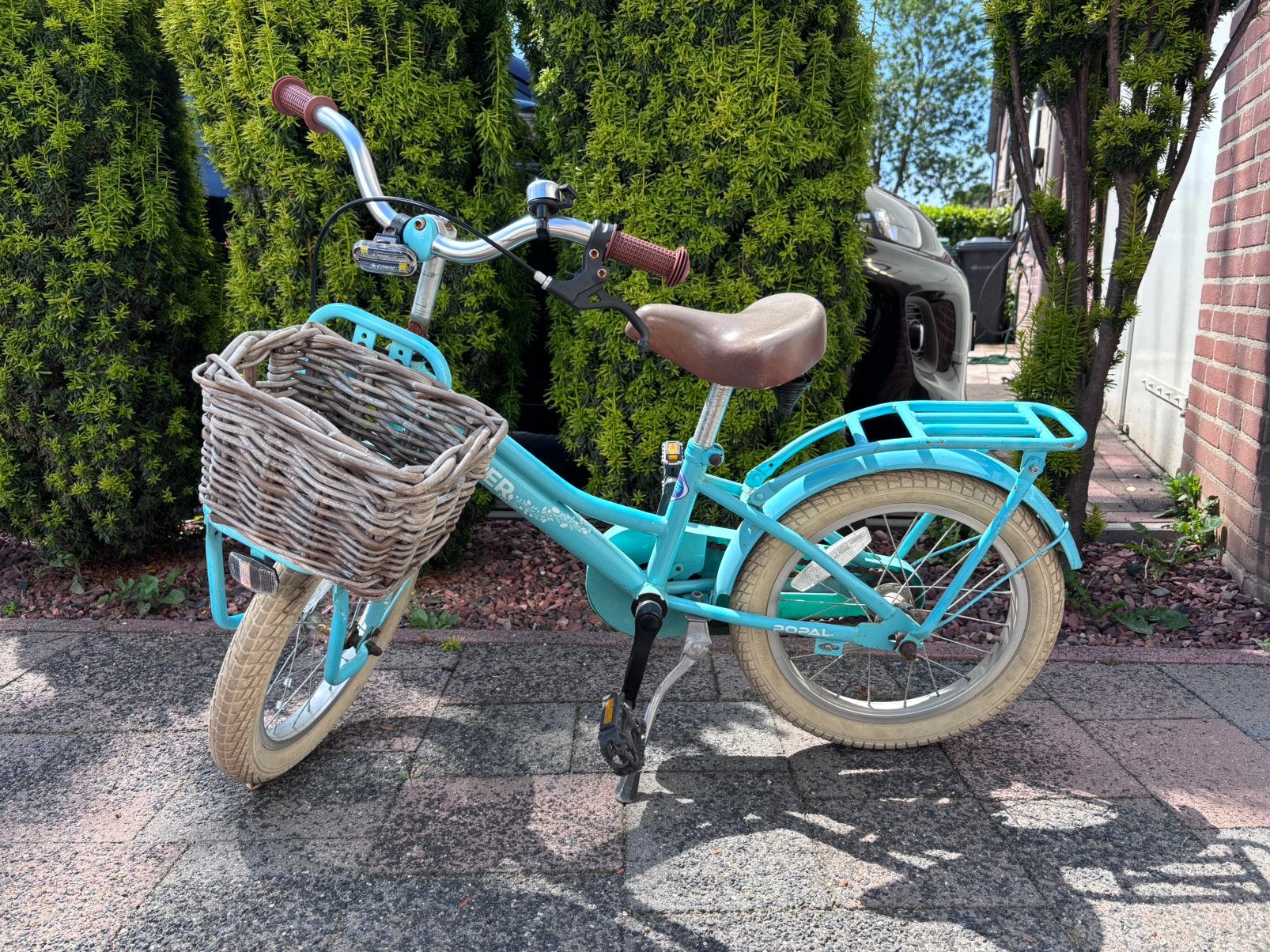 Popal Copper meisjes fiets 16 inch, Ophalen, Terugtraprem, Gebruikt, Popal Cooper