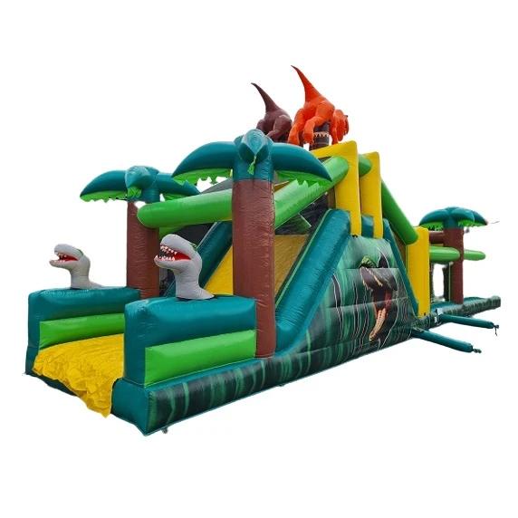 Dino run  17 meter stormbaan, Hobby en Vrije tijd, Feestartikelen | Verhuur, Ophalen, Zo goed als nieuw, Overige