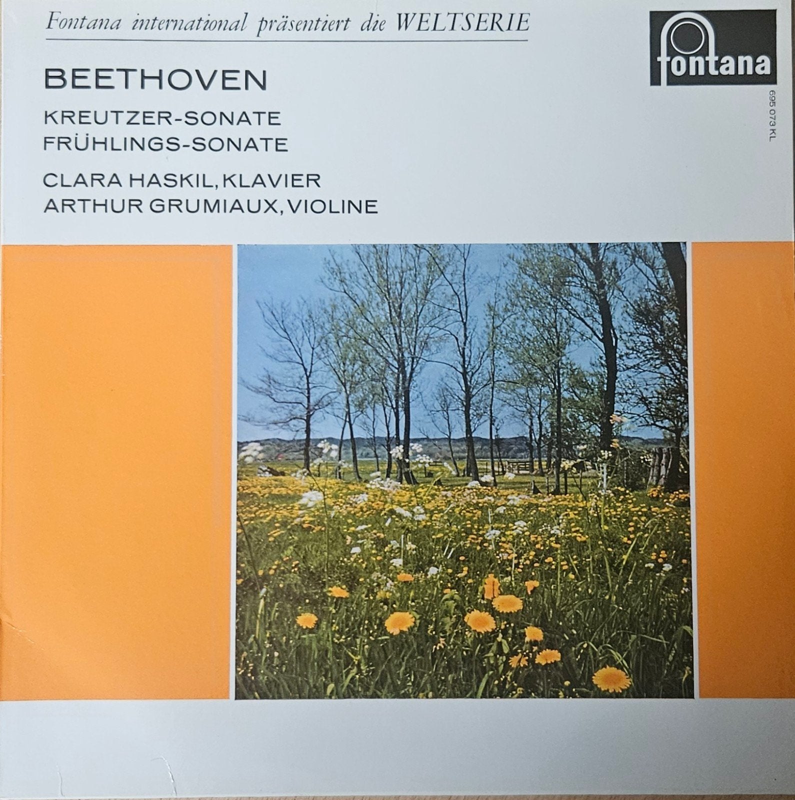 Haskil (piano) Grumiaux (viool) - Beethoven ( 12-inch vinyl), Kamermuziek, Verzenden, Zo goed als nieuw, 12 inch