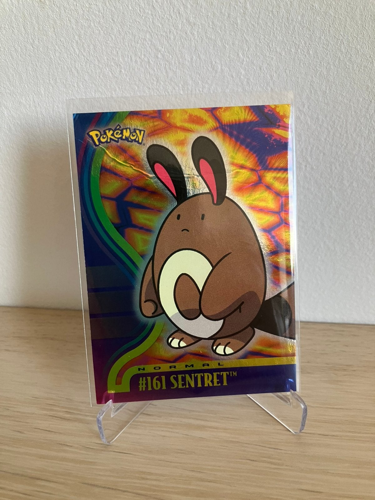 Topps Johto 2001 - Sentret #161 holo [blauw logo], Hobby en Vrije tijd, Ophalen of Verzenden, Gebruikt, Losse kaart, Foil