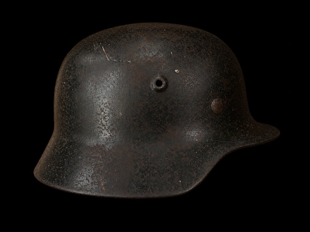 Duitse helm m40 WO2, Verzamelen, Ophalen of Verzenden, Duitsland, Helm of Baret