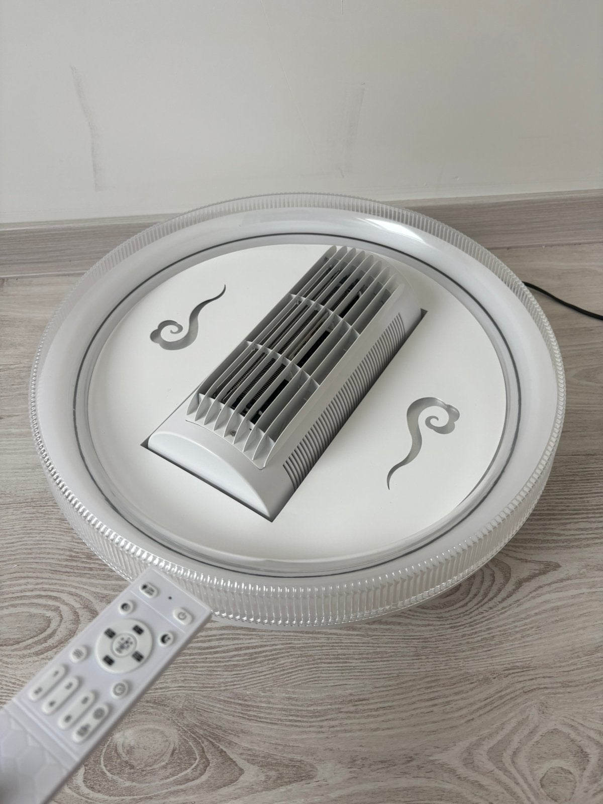 Led plafondlamp + ventilator 6 standen nieuw dimbaar lamp, Huis en Inrichting, Kunststof, Overige stijlen, 50 cm, Overige fittingen