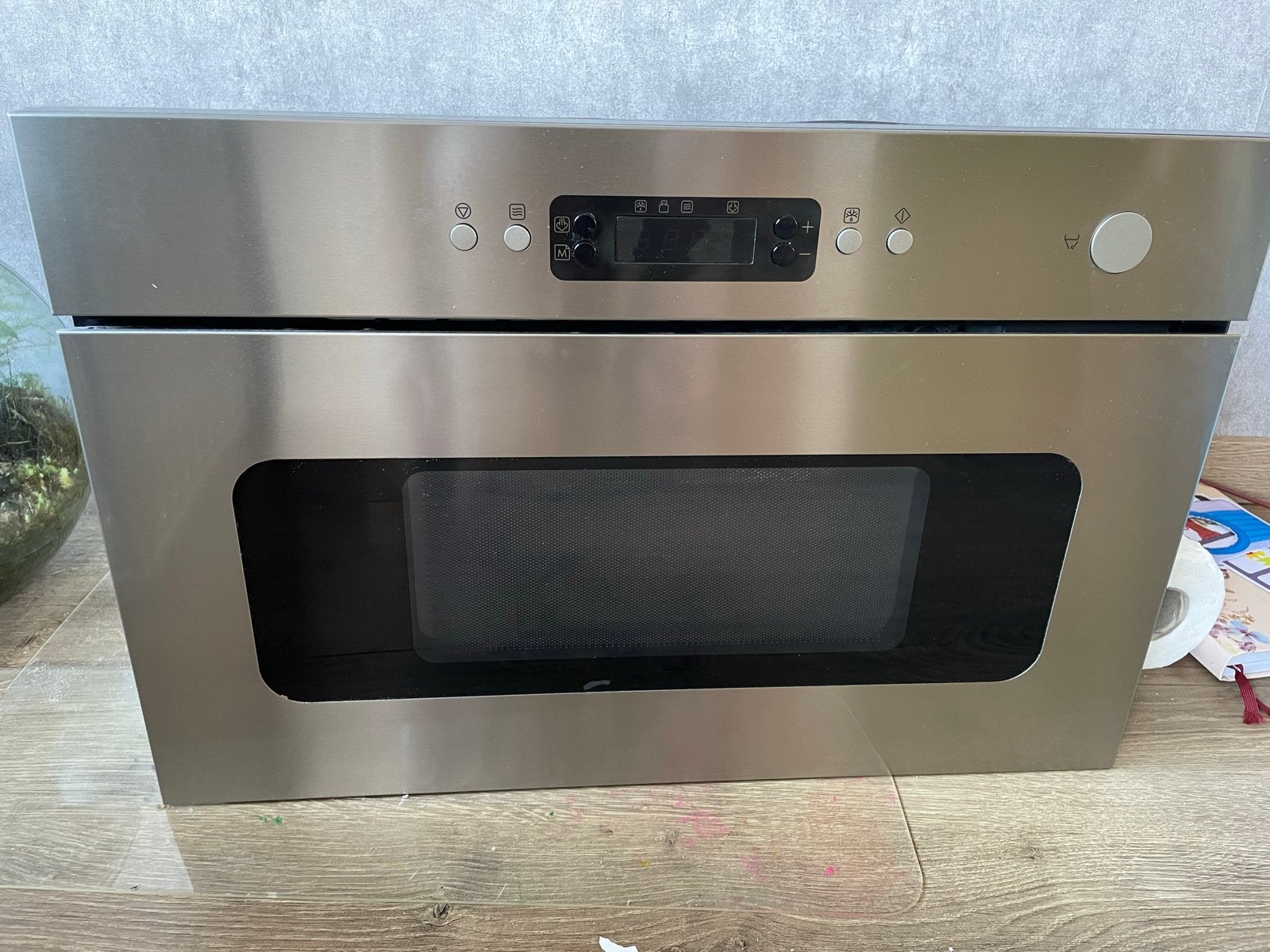 IKEA Inbouw Magnetron - 5 jaar oud, incl. schalen, Witgoed en Apparatuur, Magnetrons, Ophalen, Gebruikt, 60 cm of meer, Magnetron
