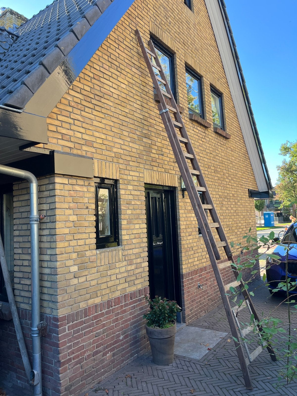 Wienese Ladders 2-delige ladder - 13 treden, Doe-het-zelf en Verbouw, Ophalen, Gebruikt, Ladder, Opvouwbaar of Inschuifbaar