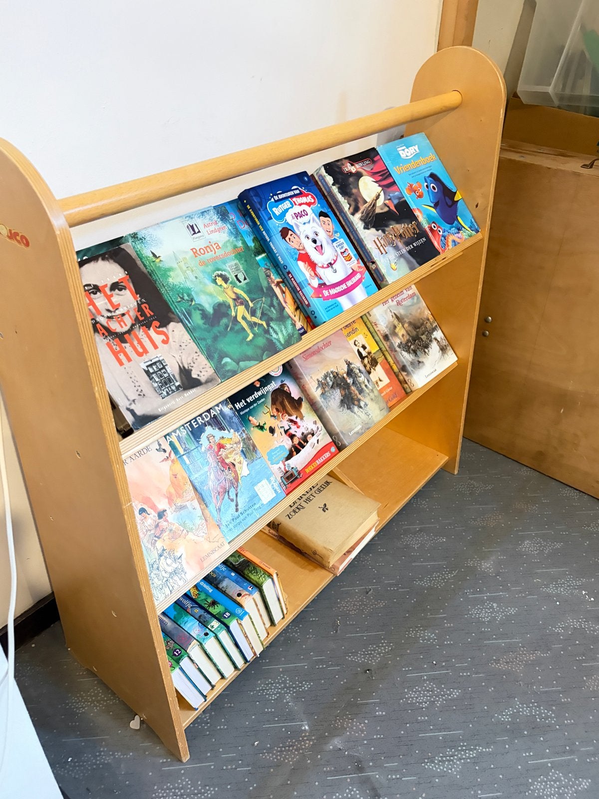 Houten Boekenrek voor Peuters - 3 Schappen - 89x30x90cm, Kinderen en Baby's, Ophalen, Gebruikt, Overige typen