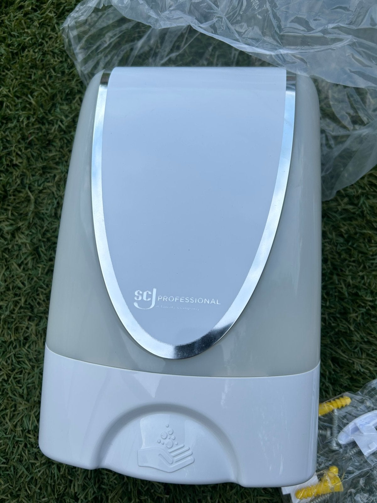 Automatische zeepdispenser met 1 flacon zeep, Ophalen of Verzenden, Nieuw, Wit