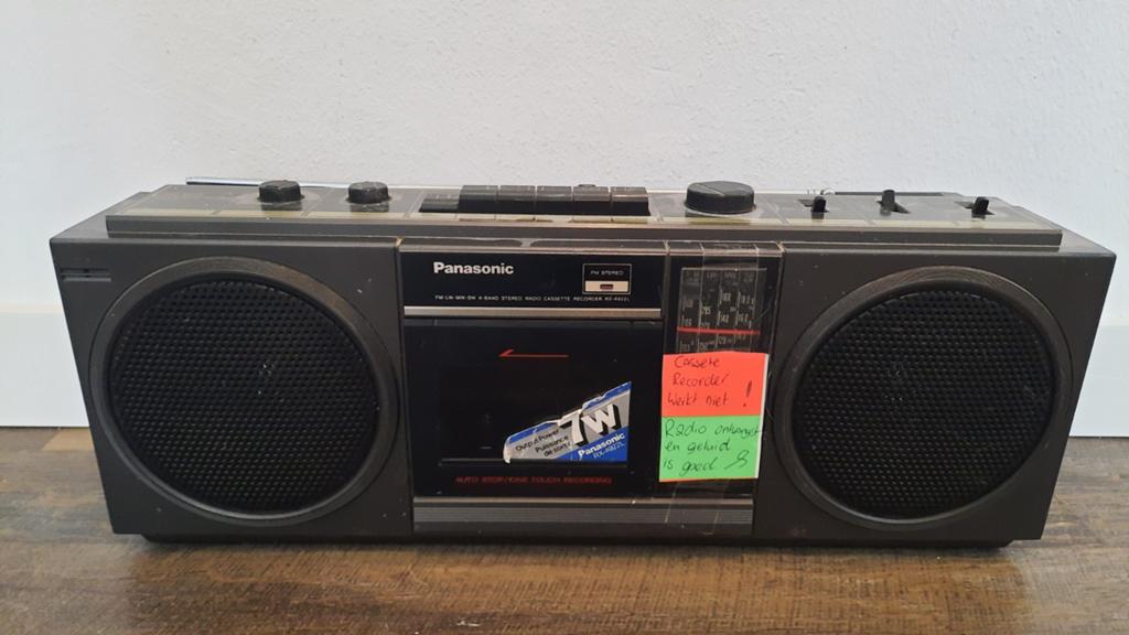 Panasonic RX 4922L 4-Band Stereo Radio Cassette Boombox, Ophalen of Verzenden, Niet werkend, Radio