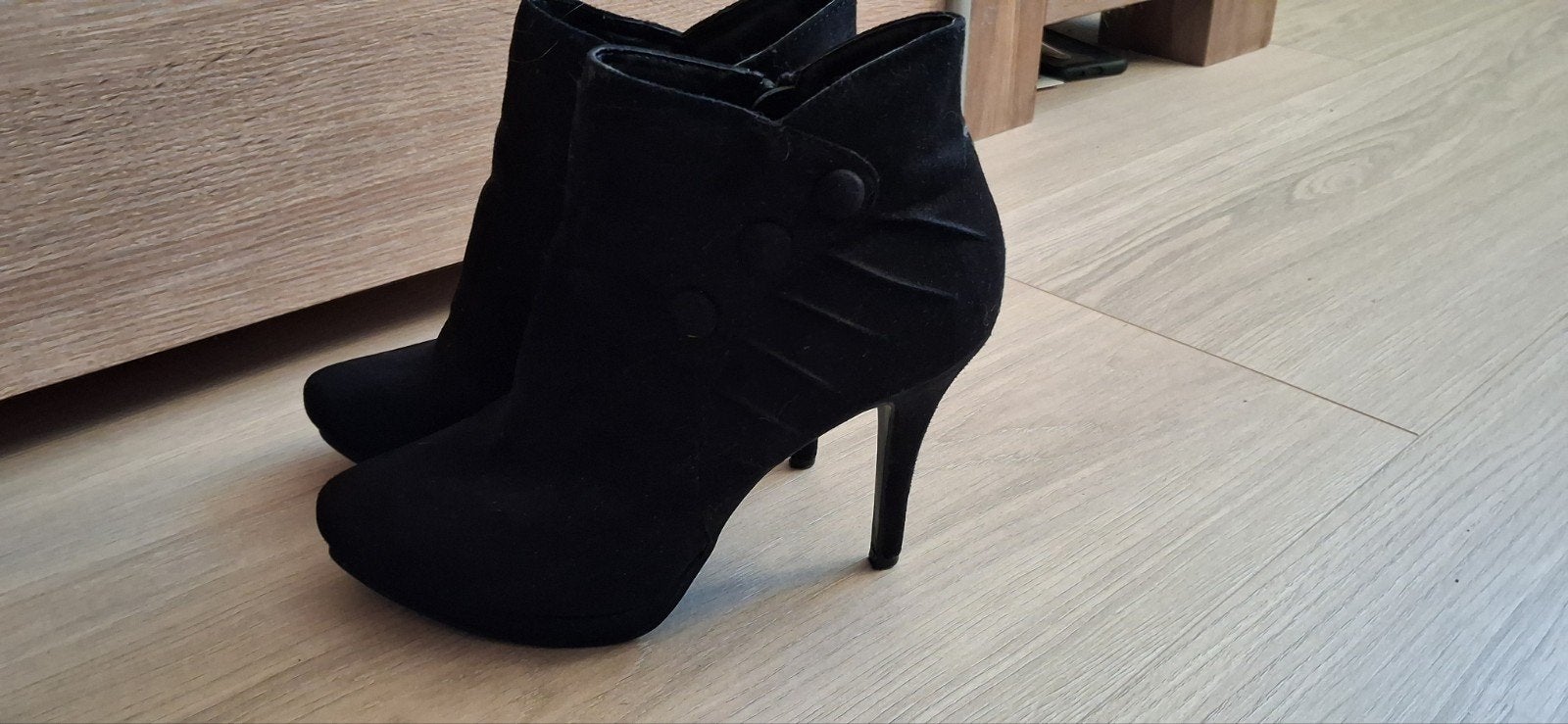 Graceland Zwarte Enkellaarsjes met Hoge Hak Maat 39, Kleding | Dames, Schoenen, Zwart, Lage of Enkellaarzen, Ophalen of Verzenden