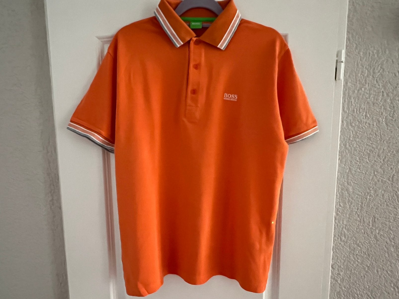 Polo heren., Ophalen, Zo goed als nieuw, Maat 52/54 (L), Oranje
