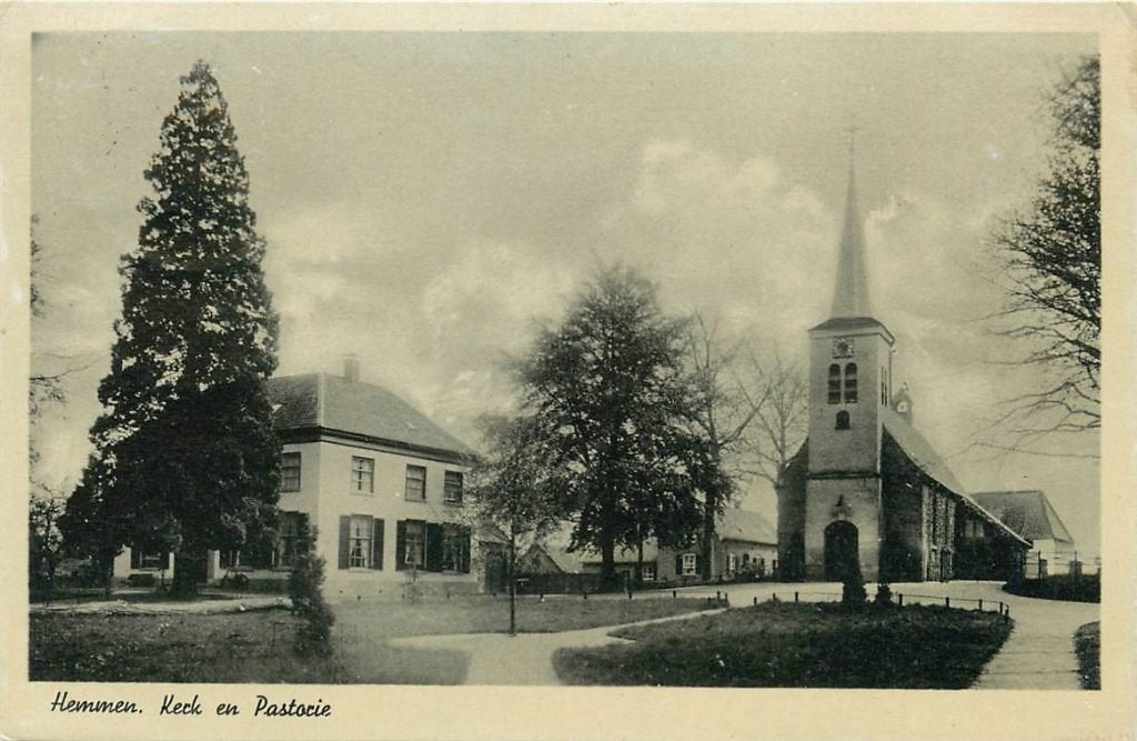378-346-001 Hemmen Kerk en Pastorie, Verzenden, Voor 1920, Gelderland