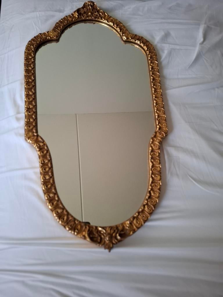 Vintage Pieterman spiegel, Antiek en Kunst, Antiek | Spiegels, Minder dan 50 cm, Ovaal, Ophalen