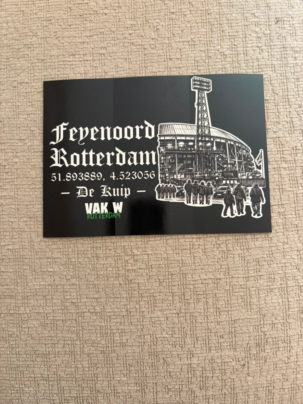 Feyenoord sticker, Verzamelen, Ophalen of Verzenden, Zo goed als nieuw, Bedrijf of Vereniging