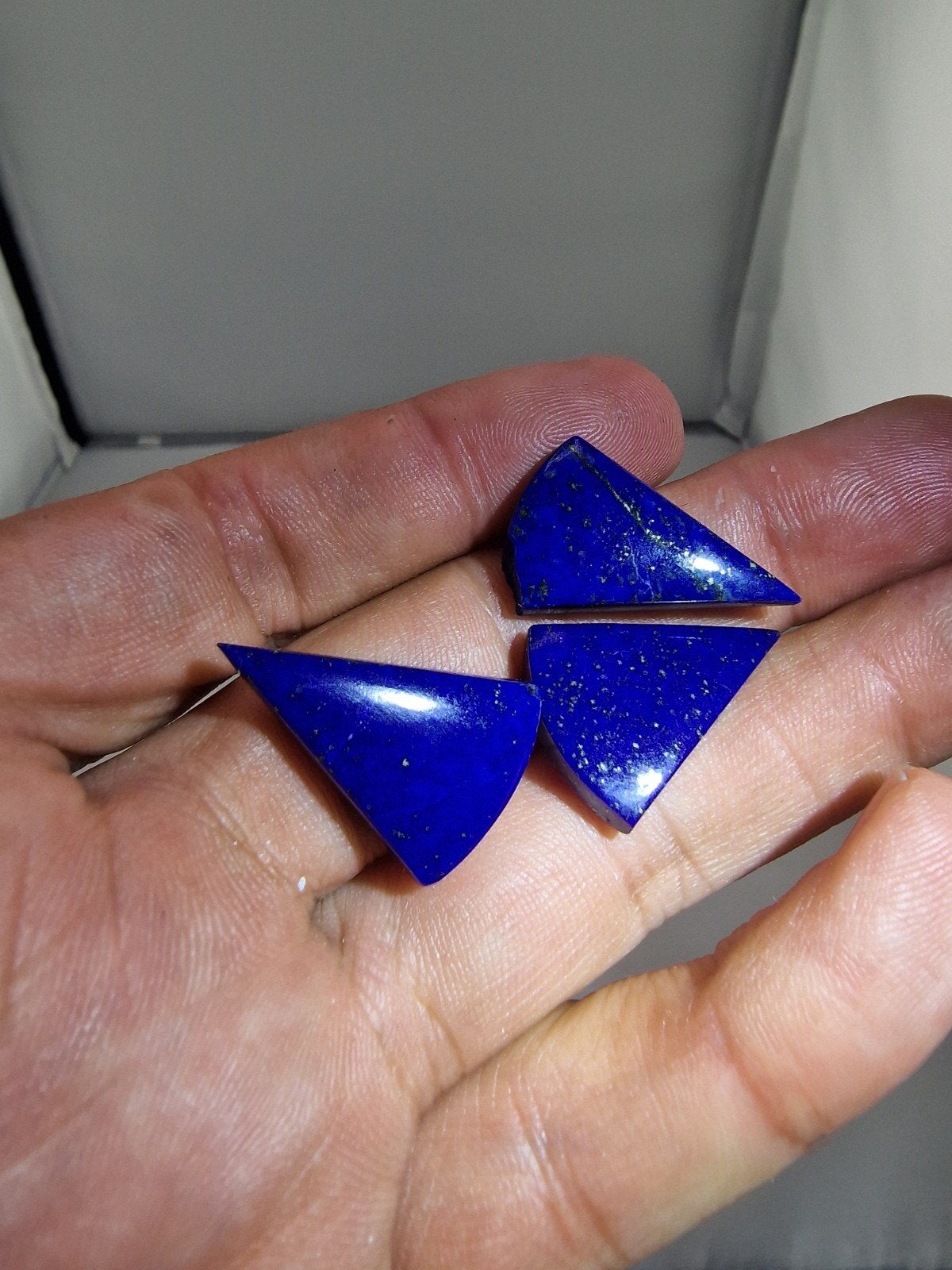 Lapis Lazuli Cabochons Set N345 - 3 Stuks, Info@edelsteenspecialist.nl, Edelsteen Specialist, Nieuw, Onbekend 1, 1234 AB Edelstad