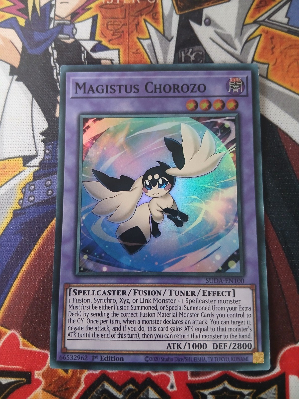 Magistus Chorozo - Super Rare SUDA - Yu-Gi-Oh, Ophalen of Verzenden, Zo goed als nieuw, Foil