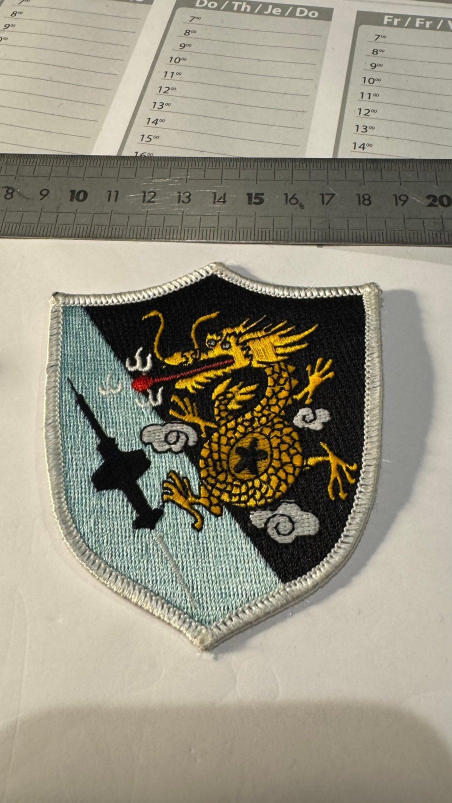 Patch f-104 starfighter taiwan, Ophalen of Verzenden, Luchtmacht, Nederland, Embleem of Badge