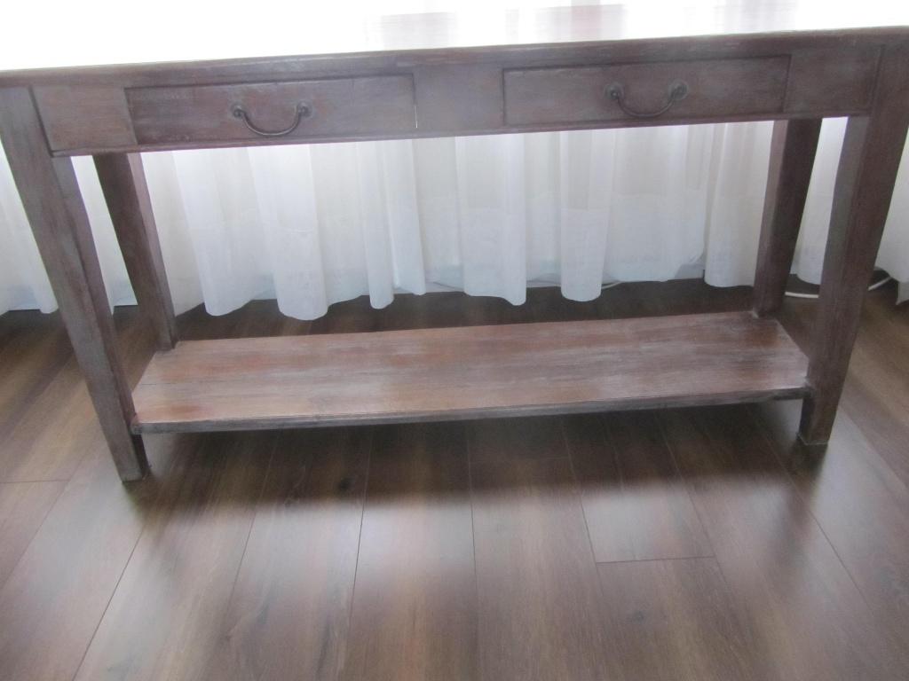 Eiken sidetable, Ophalen, Gebruikt, Eikenhout, 150 tot 200 cm