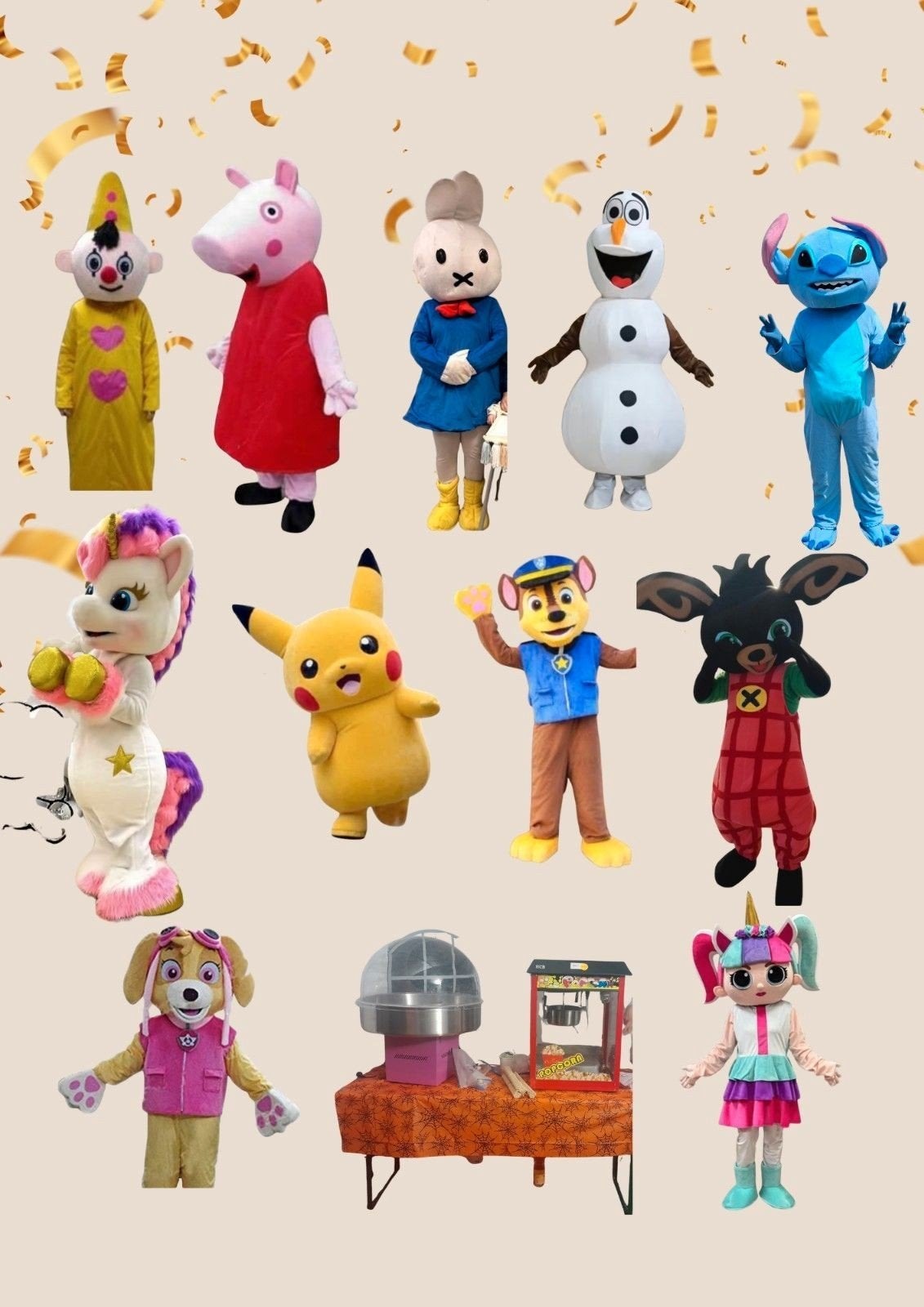 Verschillende mascottes te huur, Ophalen, Zo goed als nieuw, Overige
