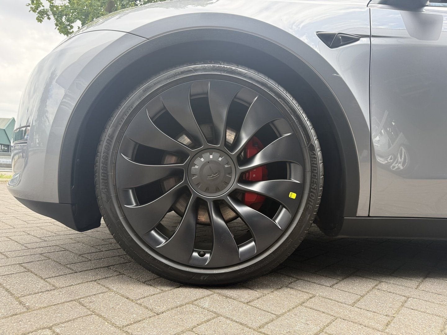 Foto 9 van 21 " Tesla Model Y velgen Performance sensoren winterbanden