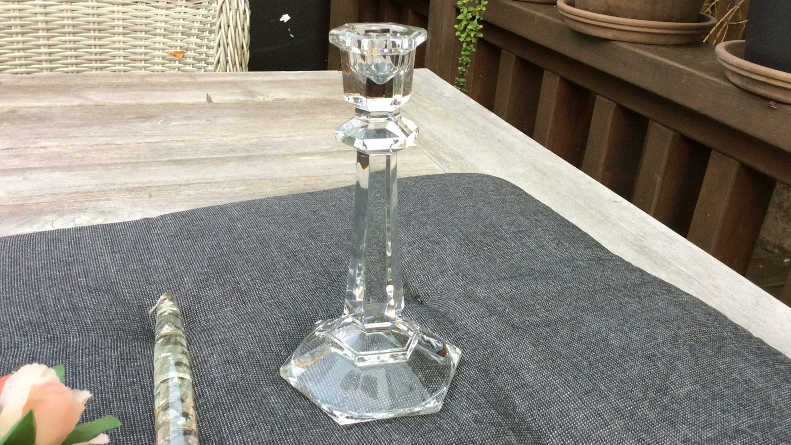 Elegante kristallen kandelaar - Perfect voor elke gelegenhei, Ophalen of Verzenden, Kristal