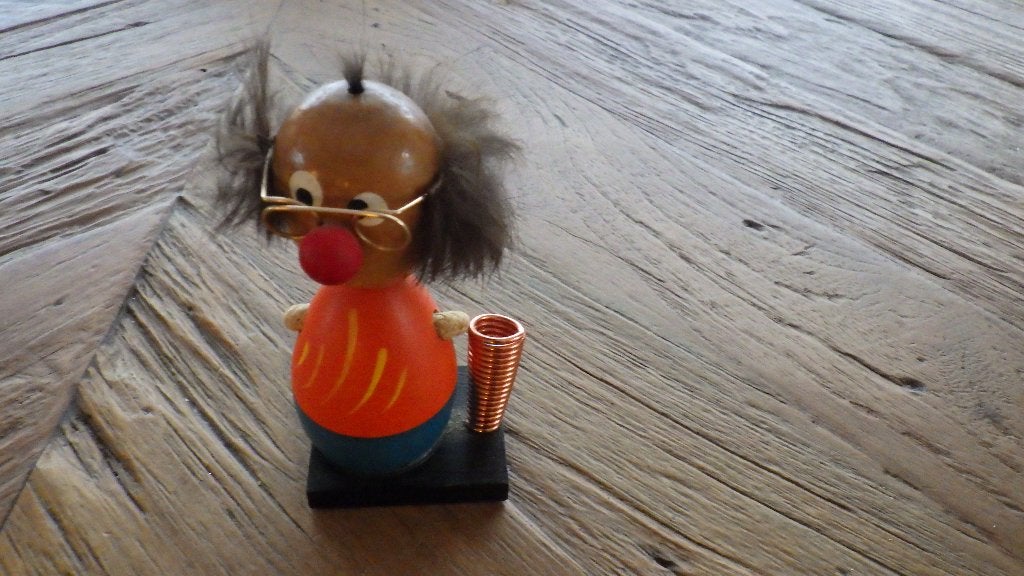 retro pennenhouder in de vorm van popje, Ophalen of Verzenden, Overige typen