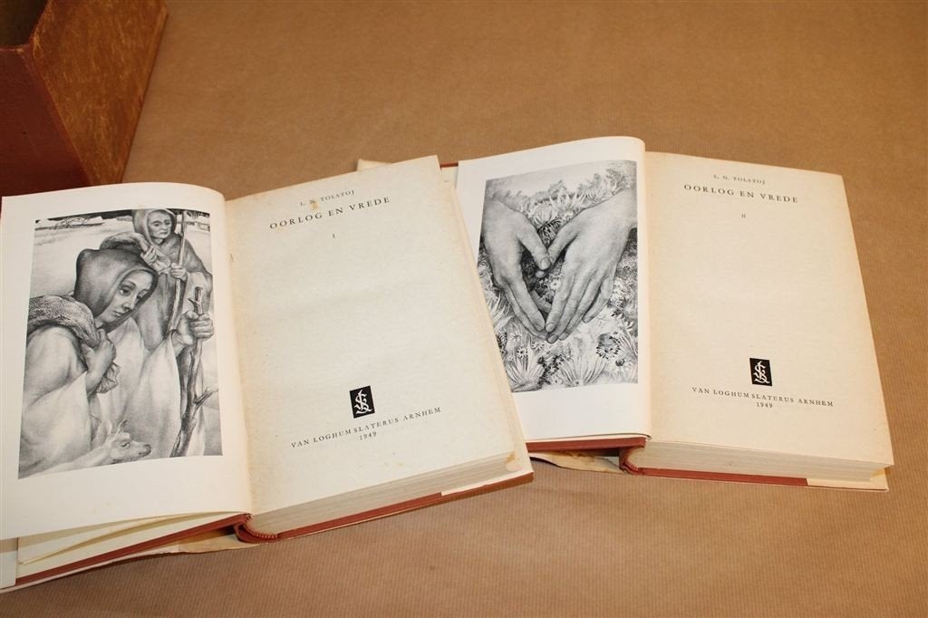 Oorlog en Vrede — Tolstoj, Vintage Set 1949 in Cassette, Boeken, Ophalen of Verzenden, Gelezen
