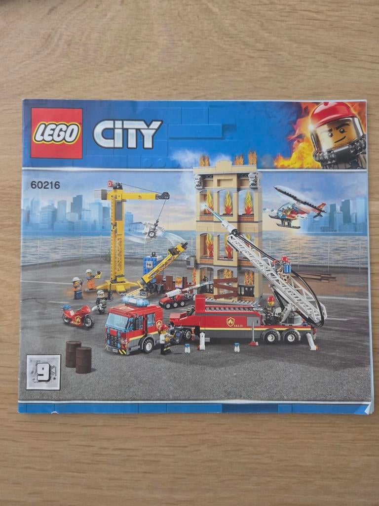 Lego City 60216 Brandweer Hoofdpost - Compleet, Lego, Ophalen of Verzenden, Compleet, Complete set