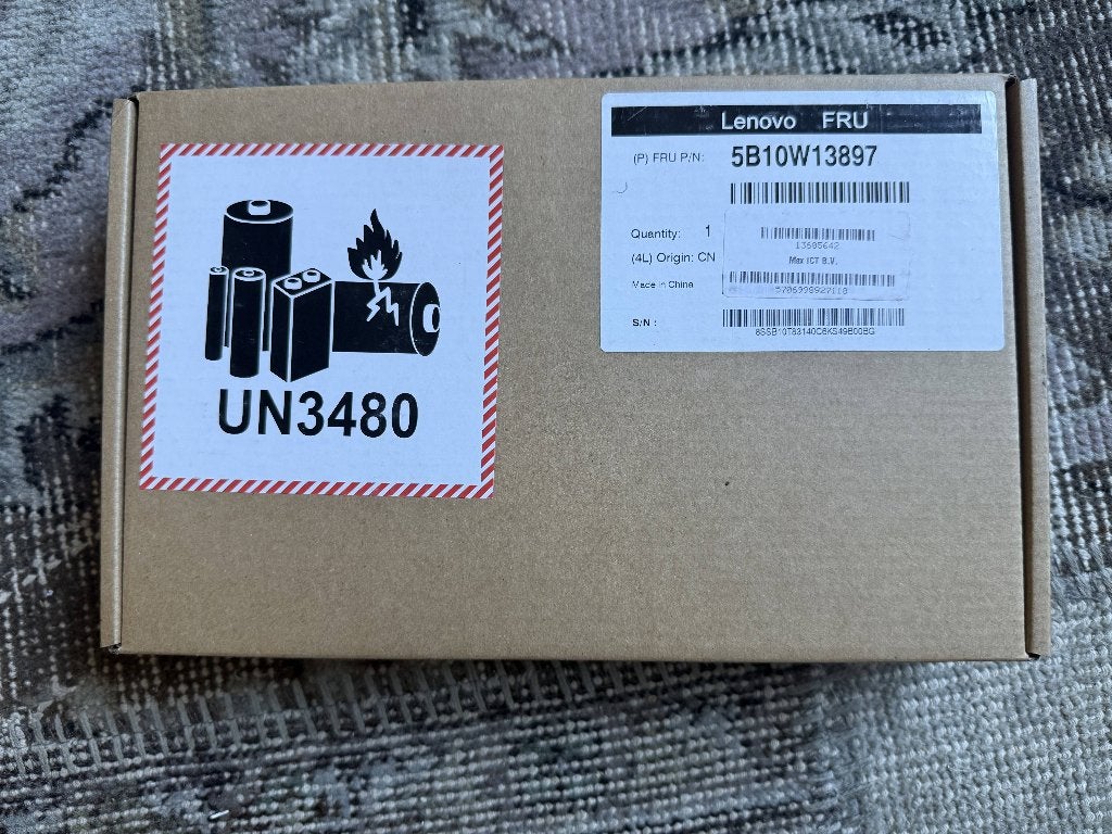 Lenovo Laptop batterij: 5B10W13897, Computers en Software, Windows Laptops, Ophalen of Verzenden, Nieuw, 15 inch, 2 tot 3 Ghz