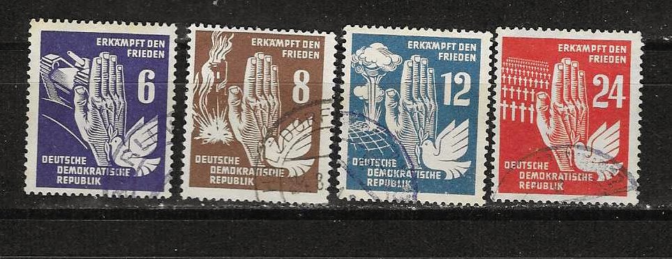 DDR 276-279, Ophalen of Verzenden, BRD, Gestempeld
