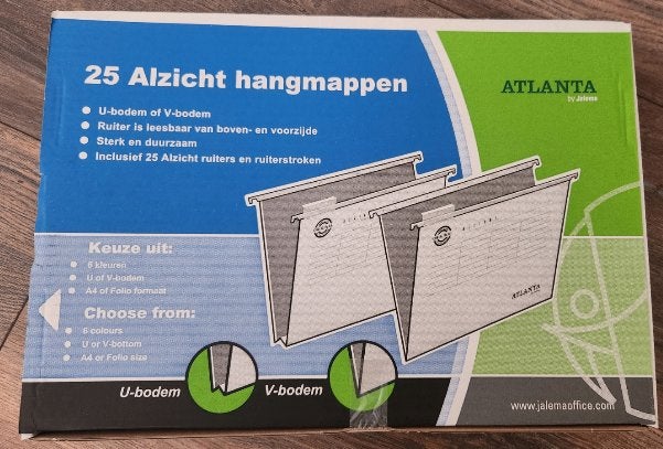Atlanta Hangmap A4 Alzicht Verticaal A4 V-bodem Grijs, Ophalen of Verzenden, Nieuw in verpakking, Meubel