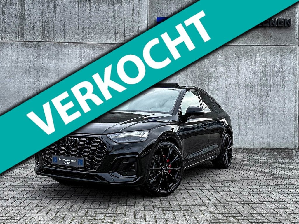 Audi Q5 Sportback 50TFSI e 299PK Quattro Competition S Editi, Auto's, Audi, Automaat, Gebruikt, 4 cilinders, Zwart