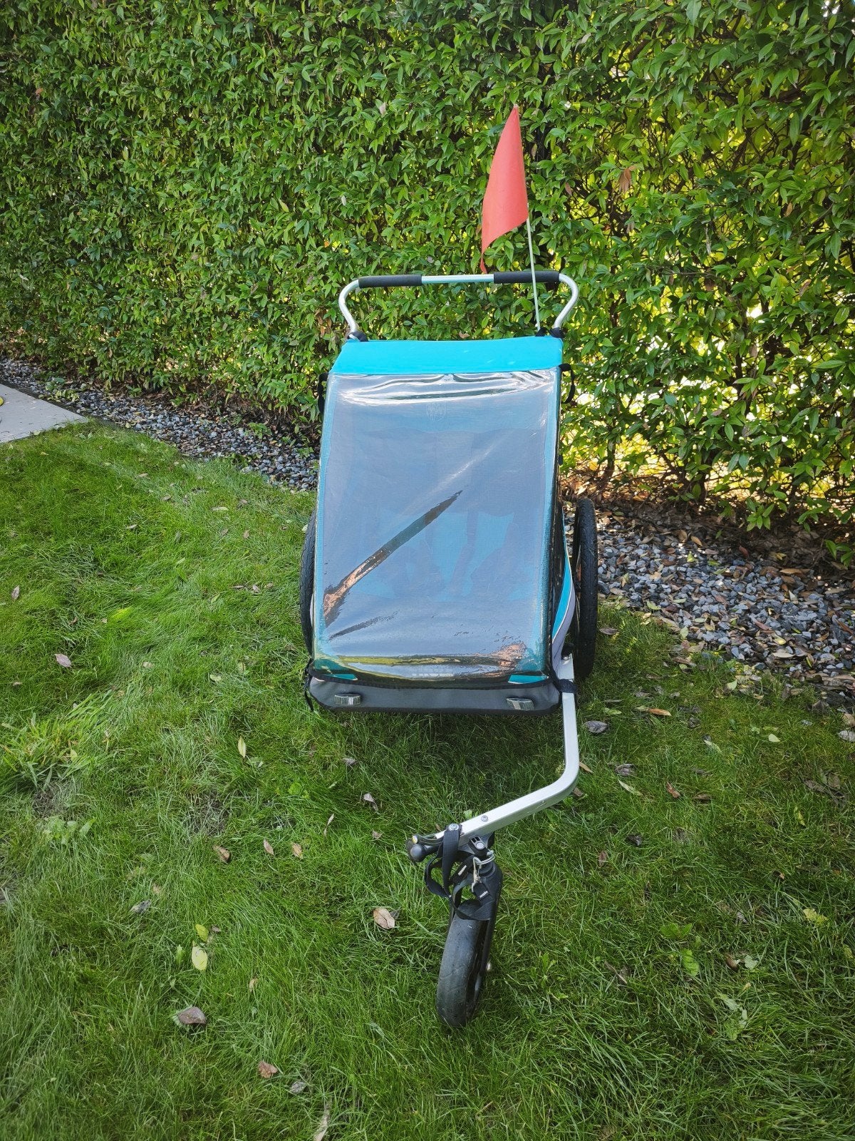 Thule Coaster XT Kinderkar/Fietskar, Fietsen en Brommers, Ophalen, Gebruikt, Thule Coaster XT, Opvouwbaar