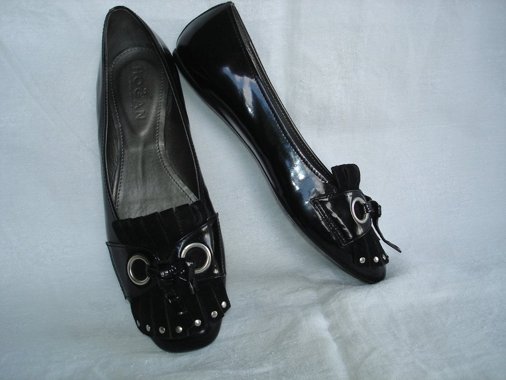 Hogan ballerina's maat 38 zwart leer + suede Italy, Kleding | Dames, Schoenen, Zwart, Nieuw, Hogan, Ballerina's