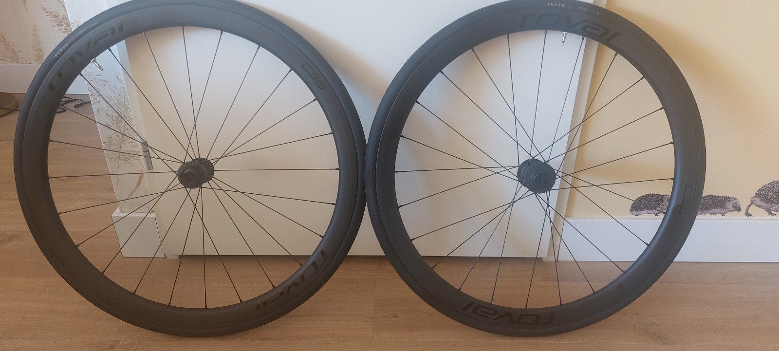 Roval C38 Carbon Wielset met S-Works Turbo banden, Fietsen en Brommers, Fietsonderdelen, Wiel, Ophalen of Verzenden, Racefiets