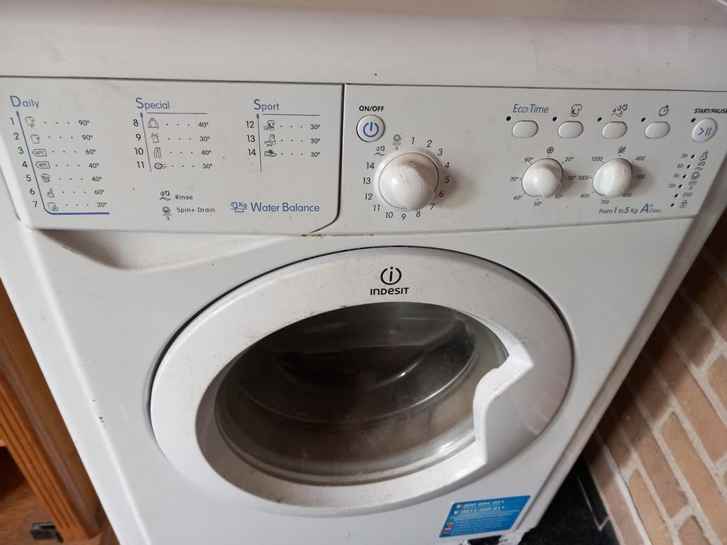 Wasmachine - Opknapper (trommel lekt), 6 tot 8 kg, Minder dan 1200 toeren, Ophalen of Verzenden, Voorlader