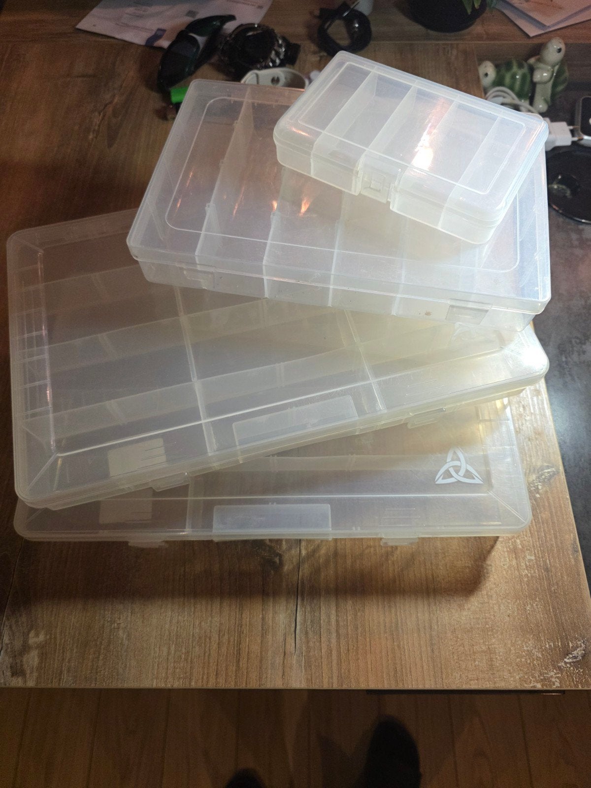 Set tackleboxen diverse maten, Ophalen of Verzenden, Gebruikt
