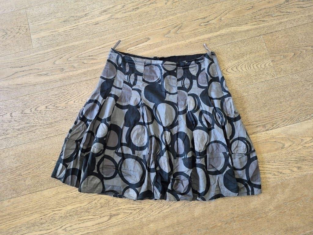 Rok tot de knie Esprit maat 42 dames - zwart / grijs, Zwart, Maat 42/44 (L), Ophalen of Verzenden, Zo goed als nieuw