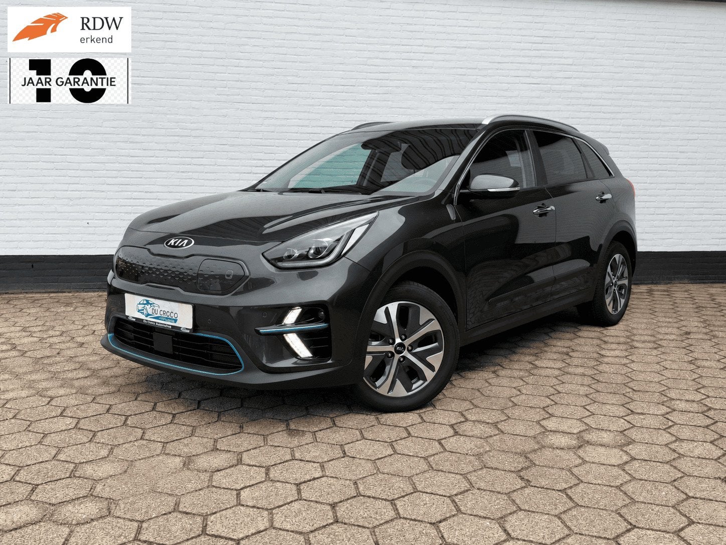 Kia E-Niro ExecutiveLine 64 kWh LEDER l WARMTEPOMP l SoH 99%, Auto's, Gebruikt, Zwart, 40 min, 204 pk