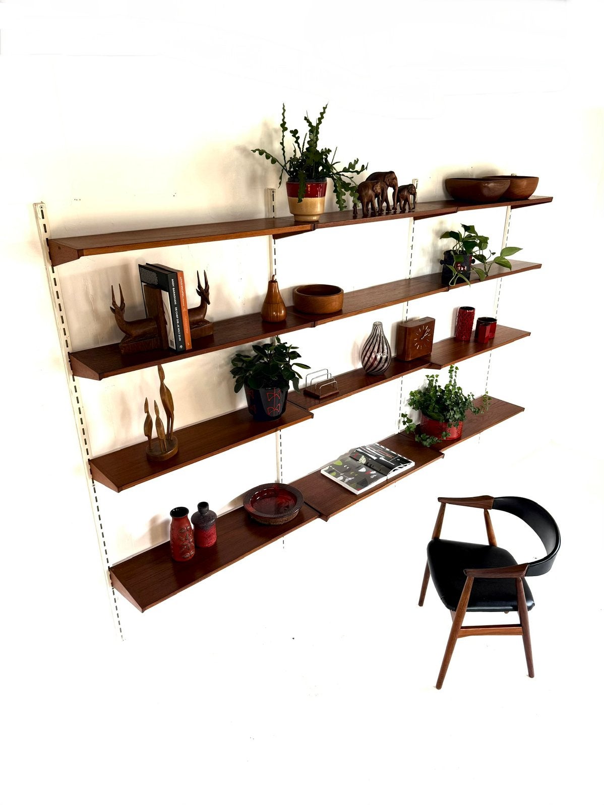 Vintage teakhouten modulair wandsysteem, Kai Kristiansen ‘60, Kai Kristiansen, Kai Kristiansen, Ophalen of Verzenden, Zo goed als nieuw