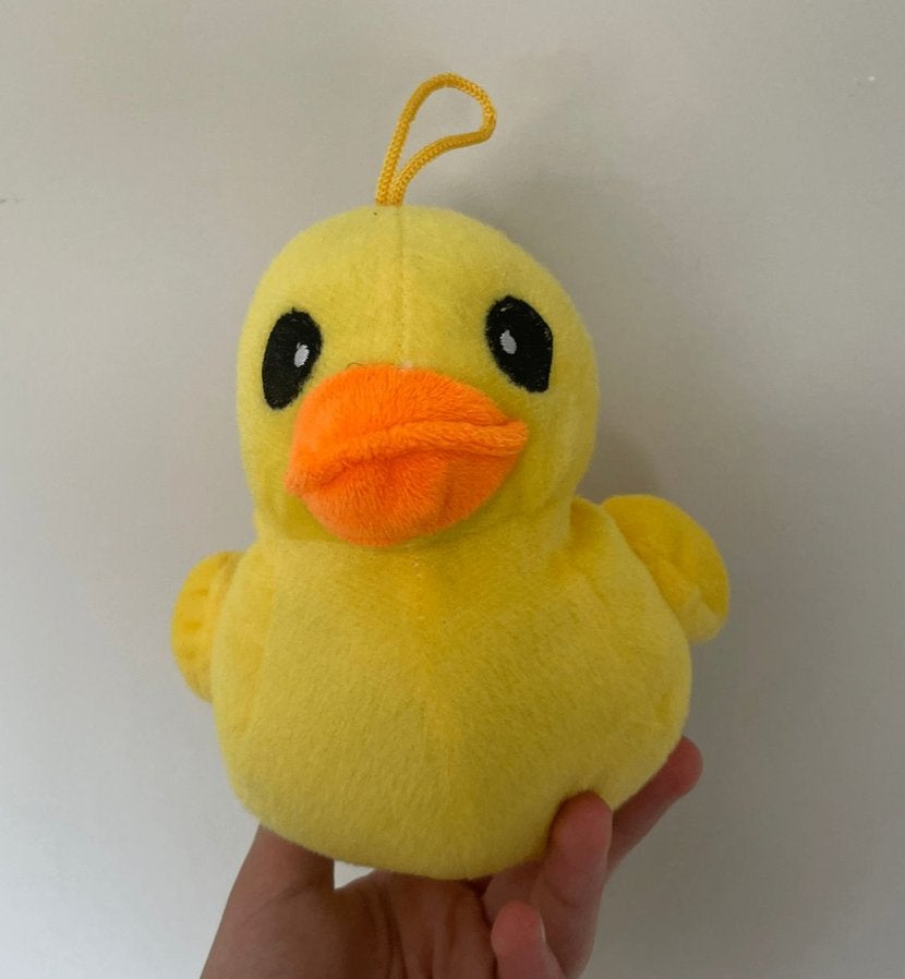 Grappige/schattige eend knuffel, Overige merken, Ophalen of Verzenden, Eend, Klein (minder dan 20 cm)