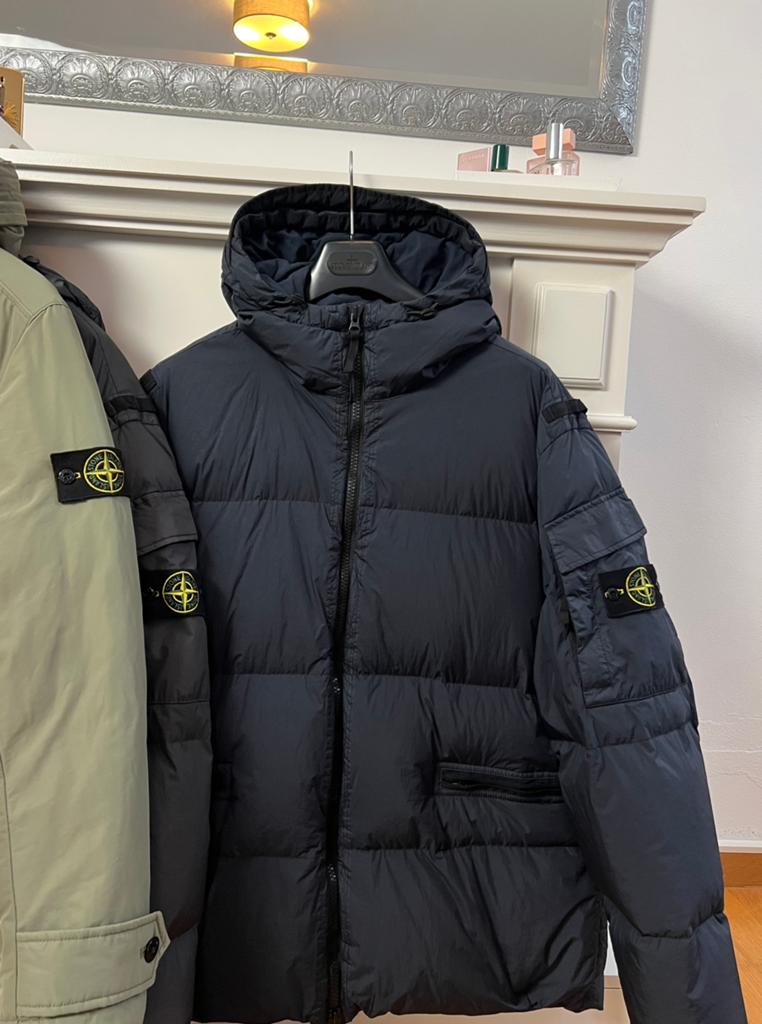 Stone Island | Garment Dyed Reps Down | Dark Navy | Size XXL, Kleding | Heren, Jassen | Winter, Ophalen of Verzenden, Zo goed als nieuw