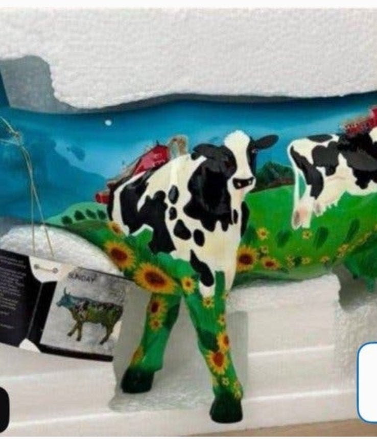 Nieuw beeld van koe coe barn, Antiek en Kunst, Ophalen of Verzenden